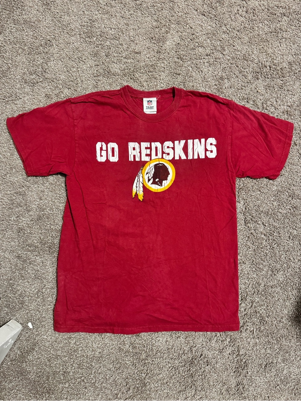 Vintage Washington Redskins NFL Graphic T-Shirt Red Medium